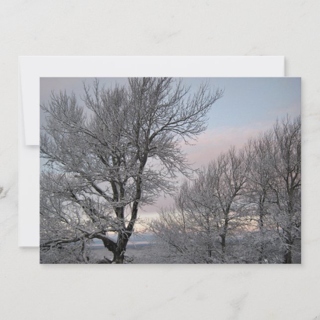 Invitación Ramas nevadas (Anverso)