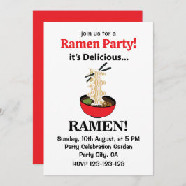 Invitación Ramen es el delicioso Ramen