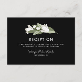 Invitación Ramilletes Florales Blancos para Boda Recepción