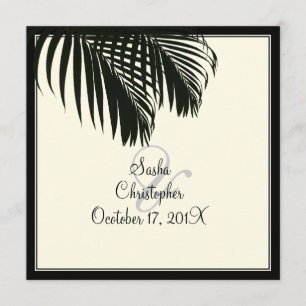 Invitación Ramitas de palma de PixDezines, boda en la playa/c