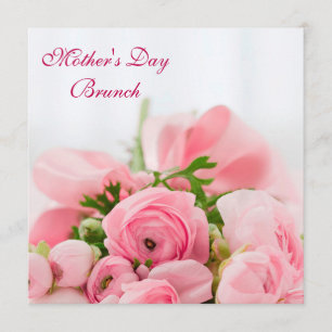 Invitación Ramo de brunch rosado del día de madre de los