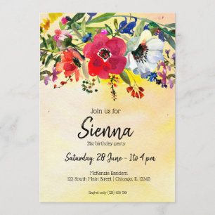 Invitación Ramo de flores para todas las ocasiones