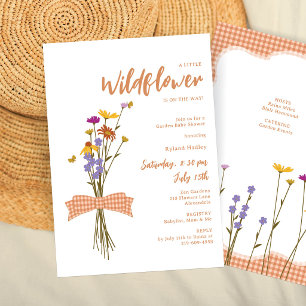 Invitación Ramo de flores silvestres de otoño   Baby Shower G