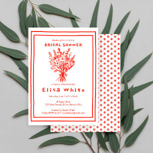 Invitación Ramo de flores silvestres Rústico Bridal Shower ca