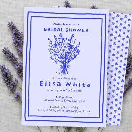 Invitación Ramo de flores silvestres Rústico Bridal Shower ca