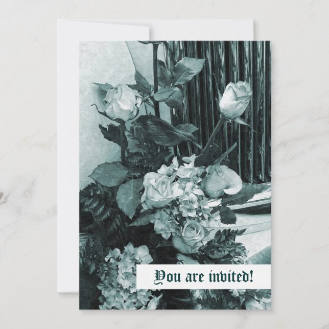 Invitación Ramo de Novia Vintage (Anverso)