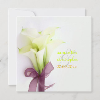 Invitación Ramo de PixDezines, lirios de calla blanca