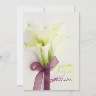 Invitación Ramo de PixDezines, lirios de calla blanca