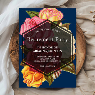 Invitación Ramo de rosas geométrico moderno para fiesta de ju