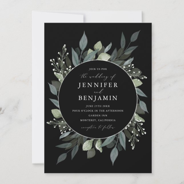 Invitación Ramo de verdor (Anverso)
