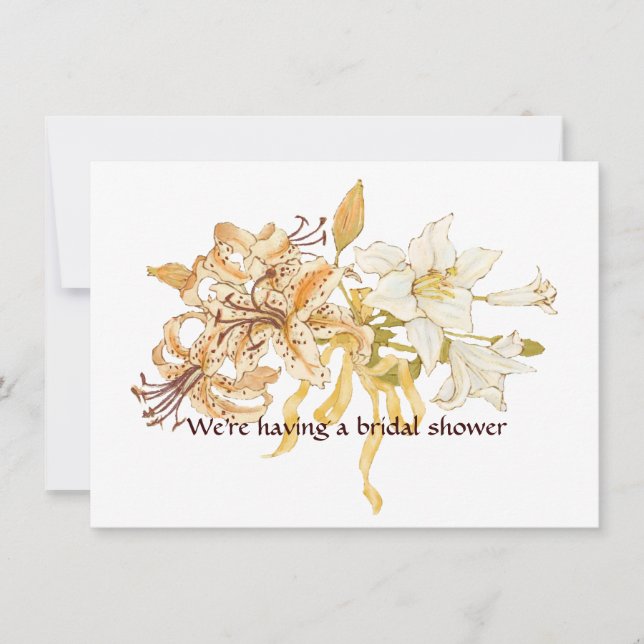 Invitación Ramo del lirio (Anverso)