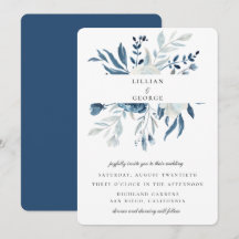Ramo Floral Azul Elegante Boda