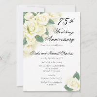 Ramo Floral de Rosas Aniversario de Bodas de 75 añ