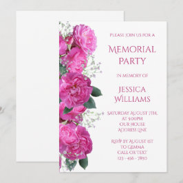 Invitación Ramo Floral Romántico Fiesta de Conmemoración