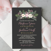 Ramo Floral Rosa Carbón Boda