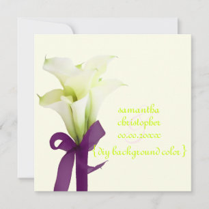 Invitación Ramo PixDezines, lirios de calla blancos