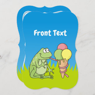 Invitación Rana con icecream