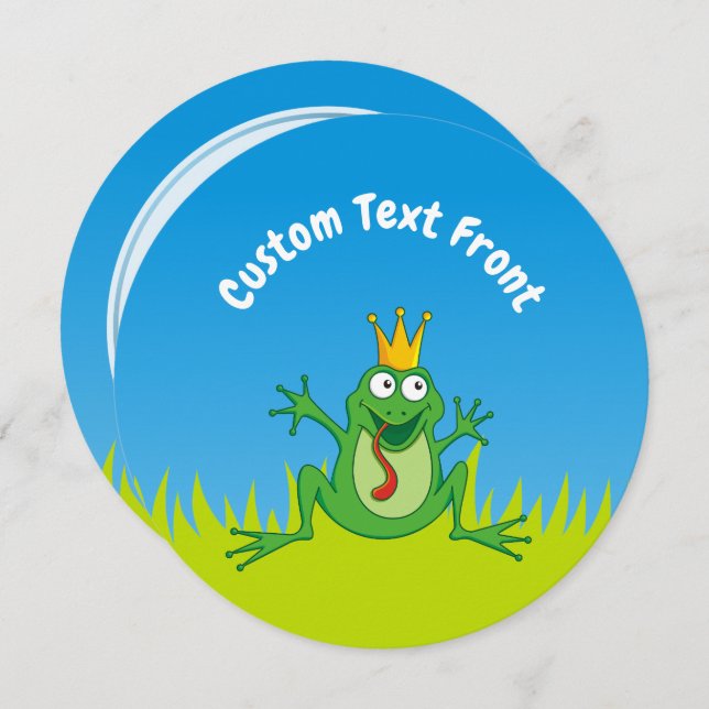 Invitación Rana del príncipe (Anverso / Reverso)