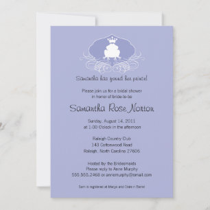 Invitación Rana Prince Ducha De Novias Temática