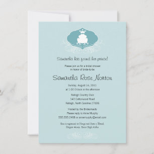 Invitación Rana Prince Ducha De Novias Temática