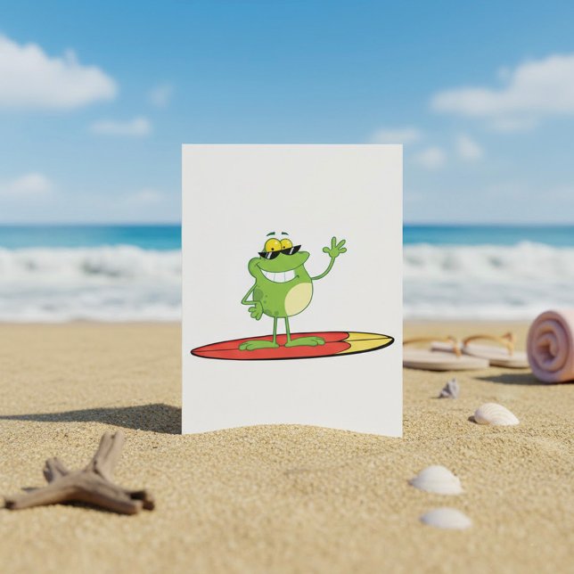 Invitación Rana surfista con gafas de sol (Subido por el creador)
