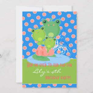 Invitación Ranas felices