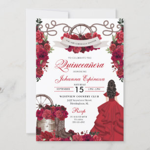 Invitación Ranchero Quinceanera
