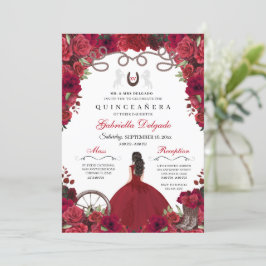 Invitación Ranchero Quinceanera