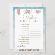 Ranura Baby Shower - Nombre editable, 5x7