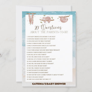 Invitación Ranura Baby Shower - Nombre editable, 5x7