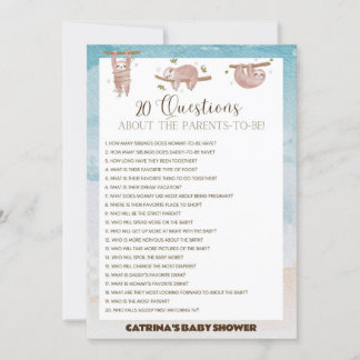 Invitación Ranura Baby Shower - Nombre editable, 5x7