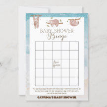 Ranura Baby Shower - Nombre editable, 5x7