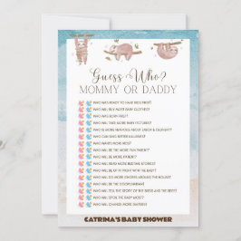 Invitación Ranura Baby Shower - Nombre editable, 5x7