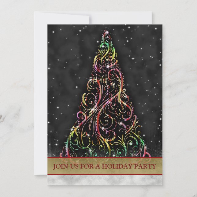 Invitación rápida para fiestas navideñas (Anverso)