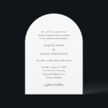 Invitación Raquel Classic Elegant Wedding<br><div class="desc">Elegante invitación de boda con un diseño sencillo y clásico con fuentes serif tradicionales y elegantes de escritura.</div>