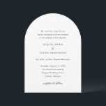 Invitación Raquel Classic Elegant Wedding<br><div class="desc">Elegante invitación de boda con un diseño sencillo y clásico con fuentes serif tradicionales y elegantes de escritura.</div>