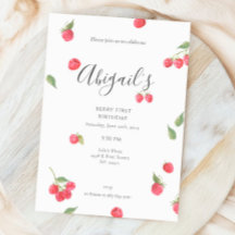 Raspberry Sweet Berry First Birday Party