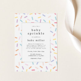 Invitación Rasplante de arcoiris rociado de bebé