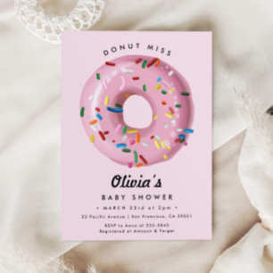 Invitación Rasplante de arcoiris rosa en Baby Shower