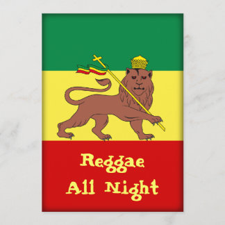 Invitación Rasta Reggae León de Judá