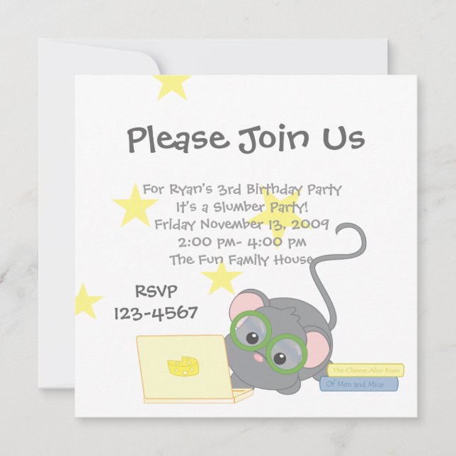 Invitación Ratón inteligente (Anverso)