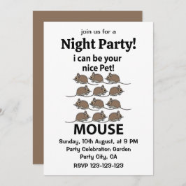 Invitación Ratón Rata Animal Puedo Ser Su Bonito Ratón Mascot