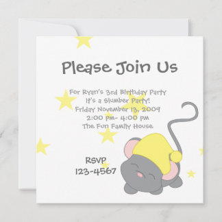 Invitación Ratón somnoliento