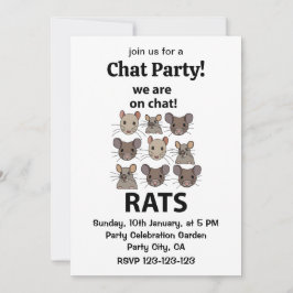 Invitación Rats Animal Estamos En Chat Rats Gratis