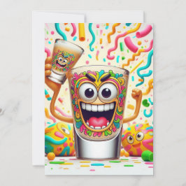 Invitación Rave Party Shot Glass – vibrant Fun 