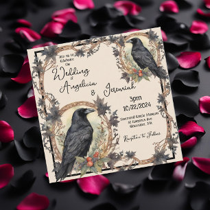 Invitación Raven Boda