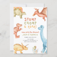 Rawr Dinosaur Cualquiera Age Dino Boy Birday Party