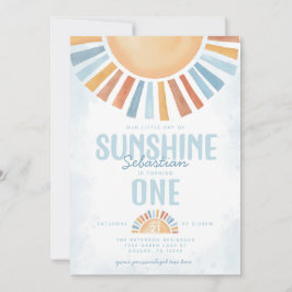 Invitación Ray of Sunshine Birthday Party