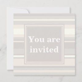 Invitación Rayas beiges