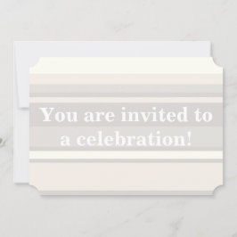 Invitación Rayas beiges
